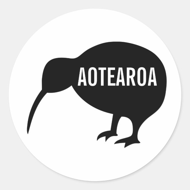 Aotearoa Classic Round Sticker (Front)