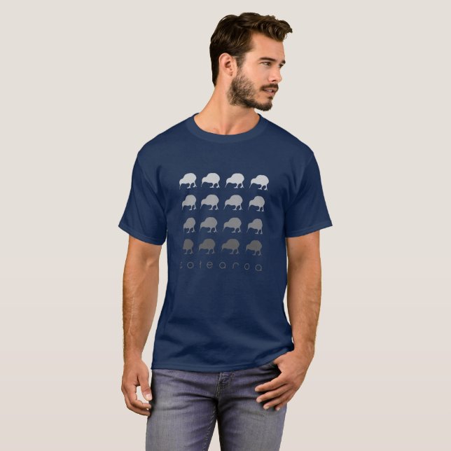 Aotearoa Gradient Kiwi Birds Tee (Front Full)
