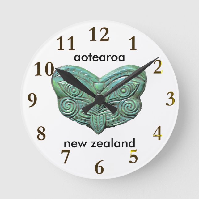 aotearoa new zealand round clock (Front)