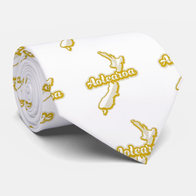 AOTEAROA NZ MAP TIE (Rolled)