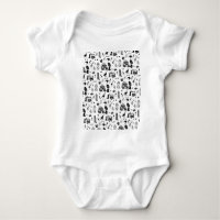 Aotearoa pattern black and white