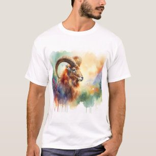 Aoudad 180624AREF120 - Watercolor T-Shirt