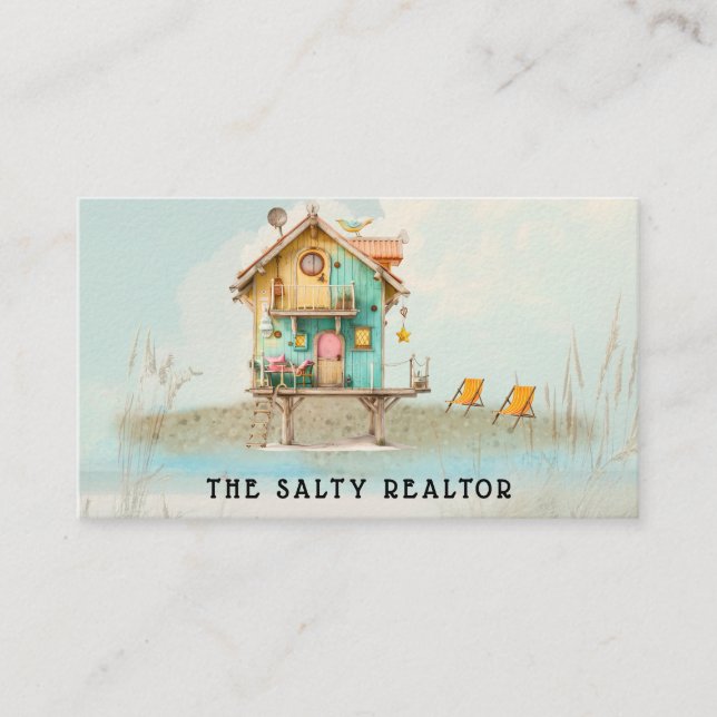 *~* AP13 5 REALATOR  Beach Rentals B&B Inb  Busine Business Card (Front)