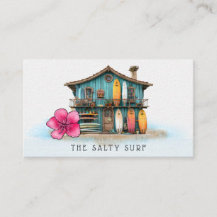*~*  AP13 5 Whimsical Sea Beach Coastal Surfboard Business Card