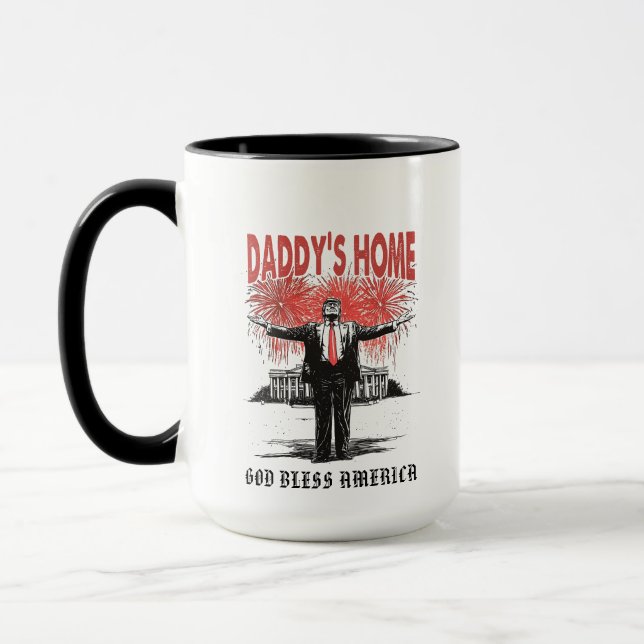 *~* AP16 Trump Daddy's Home MAGA White House Mug (Left)