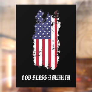 * AP16 USA Flag Grunge Patriotic God Bless America