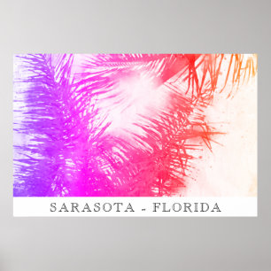*~*  AP25 Travel Exotic Palm Trees - Personalise Poster