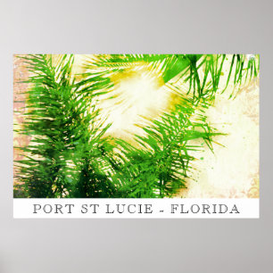 *~* AP25 Travel Tropical Palm Trees - Personalise Poster