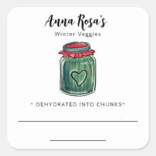 *~* AP30 Dehydrated Emerald Green Blank Jar Label