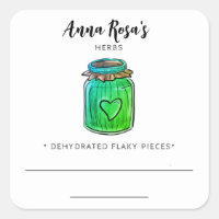 *~* AP30 Dehydrated Herb Mint Blank Jar Label