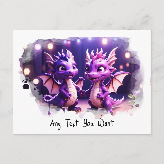 *~* AP48 Magic PHOTO Invite Dragon Postcard (Front)