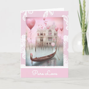 *~* AP51 Love Boat Hearts Romantic Valentine 4 Holiday Card