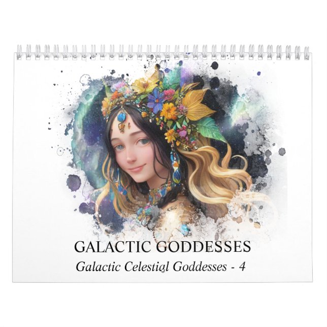 *~* AP58 Galactic Women Fantasy Cosmic Planets 4 Calendar (Cover)