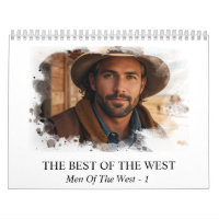 *~* AP59 Men Man Wild West Cowboy 1 Calendar