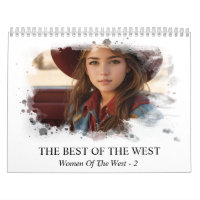 *~* AP59 Women Woman Wild West Cowgirl  2 Calendar