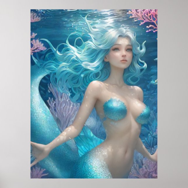 *~* AP60  Water Goddess Fantasy Sea Mermaid 14 Poster (Front)