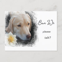*~* AP61 Please Can We Talk  Lab Retriever Flower 