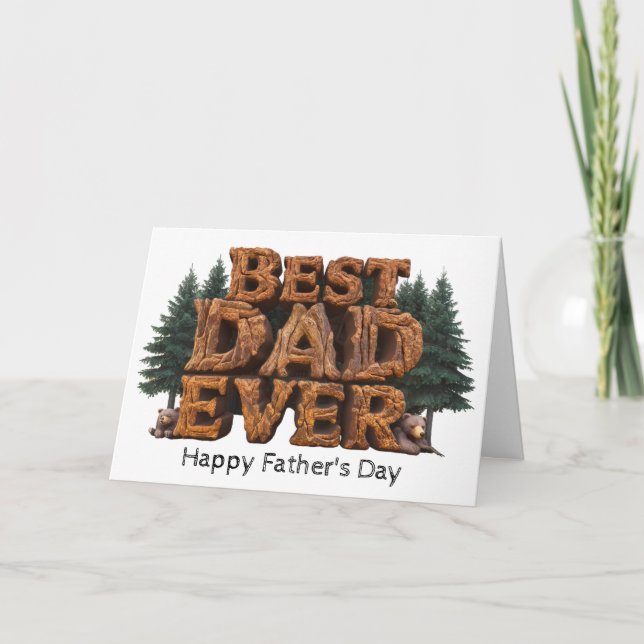 *~* AP86 Best DaD Ever Photo  Father's Day Card  (Front)