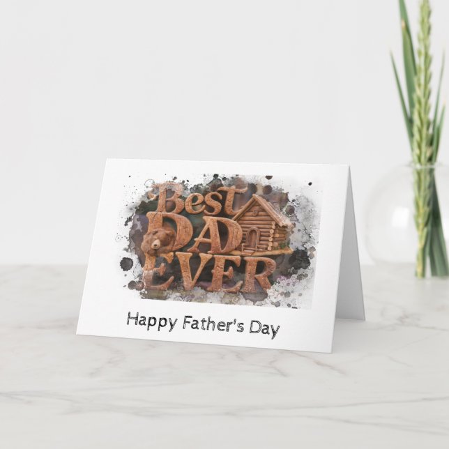 *~* AP86 Best DaD Ever Photo  Father's Day Card  (Front)