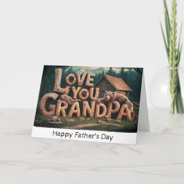 *~* AP86 LOVE YOU GPANDPA Father's Day Card  (Front)