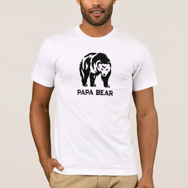 *~* AP86 Tough Looking Papa BEAR Father's Day T-Shirt (Front)