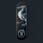 *~* AP88 Elemental Metallic Dragon Fire Skateboard<br><div class="desc">(Search code AP88 to find similar items ) Easily Transfer to other Zazzle Products. Elemental Element DRAGON with RING of FIRE / FLAMES / FLAME and INITIAL MONOGRAM for your name - Keep or edit or delete the text. This Fierce Popular trending skateboard Chinese style custom pro Element Dragon design...</div>