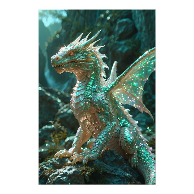 *~* AP88 Mystical Fantasy  Dragon Wall Artwork 1 Photo Print (Front)
