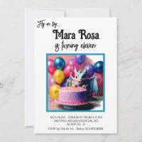 *~* AP88 PHOTO Cute Baby Dragon Birthday Party