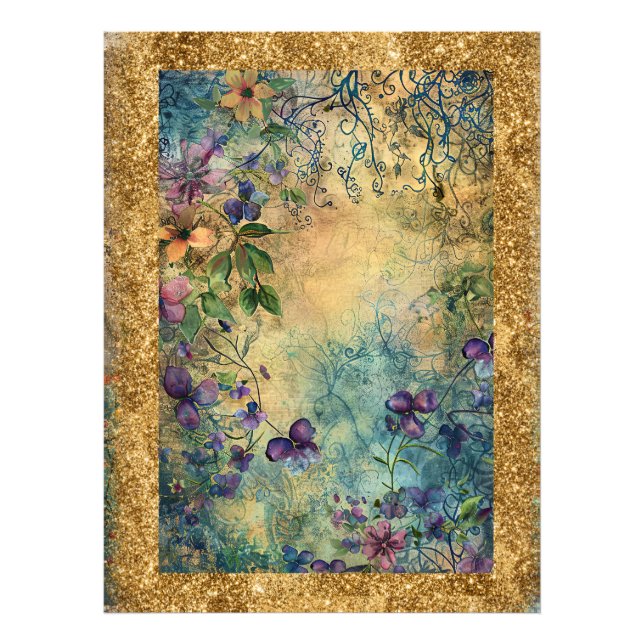 *~  AP95 Whimsical Floral Art Nature FOREST  Photo Print (Front)