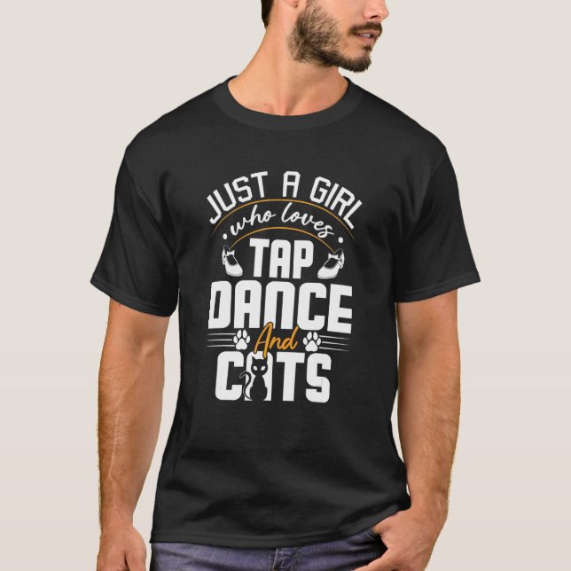 Ap Dancer Cat Just A Girl T-Shirt (Front)