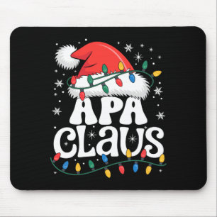 Apa Claus Funny Xmas Christmas Grandma Holiday Sty Mouse Pad