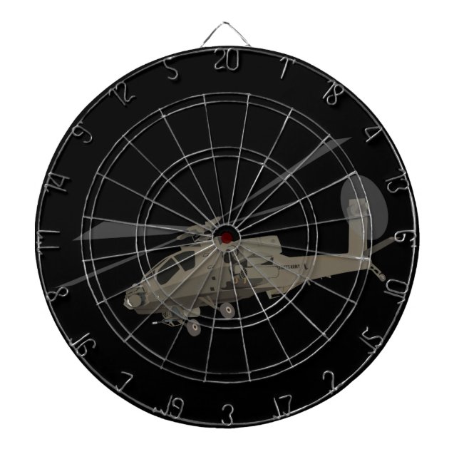 Apache AH-64 Dartboard (Front)