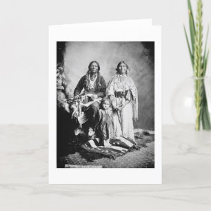 Apache Chief Antonio Maria with his family, 1897 ( Card