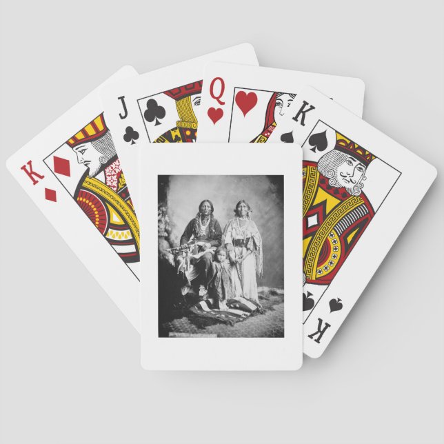 Apache Chief Antonio Maria with his family, 1897 ( Playing Cards (Back)