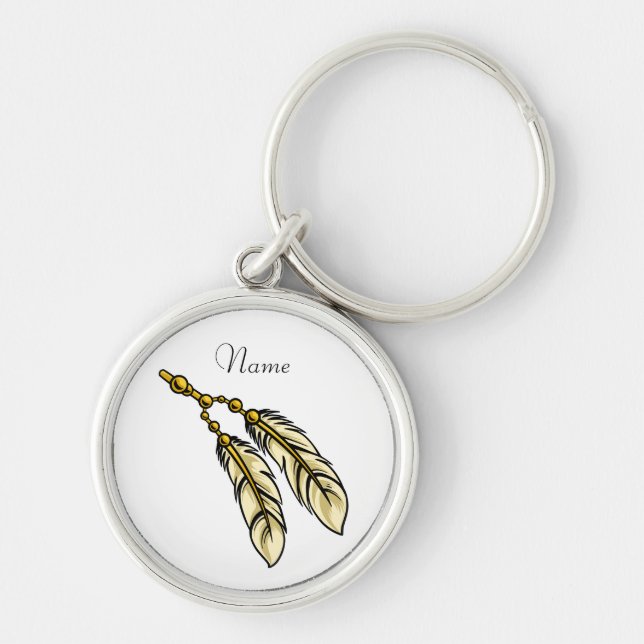 Apache Feathers Thunder_Cove Key Ring (Front)