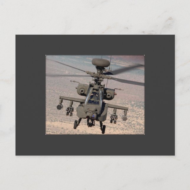 Apache Helicopter Air Wings Destiny Postcard (Front)
