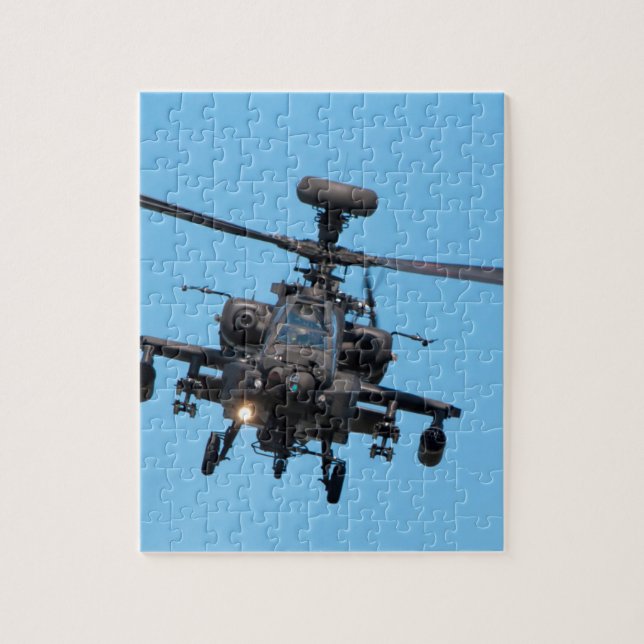 Apache Helicopter Jigsaw Puzzle (Vertical)