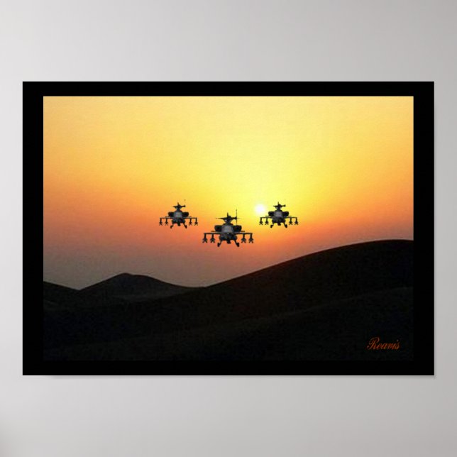 APACHE HELICOPTER POSTER (Front)