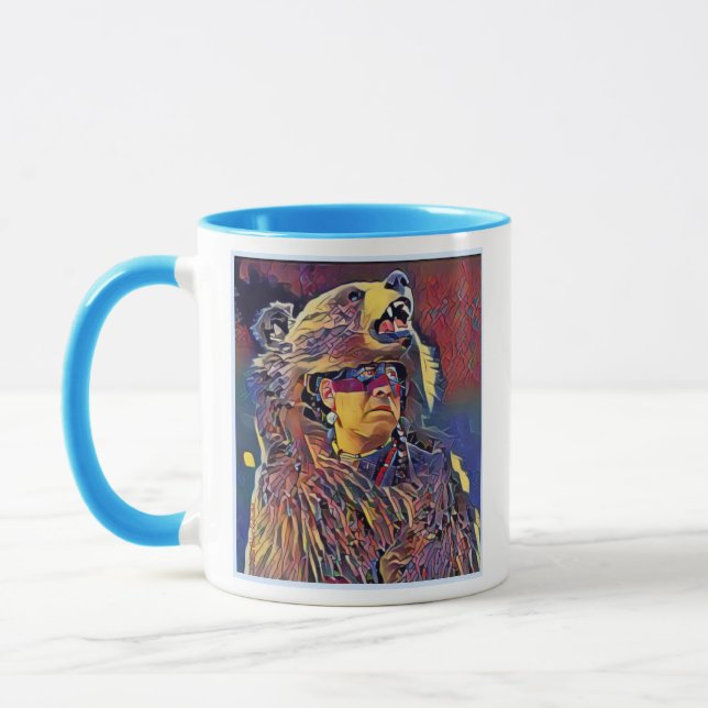 Apache Kinfe®️™️🇺🇸 Chief Strong Bear Coffee Mug (Left)