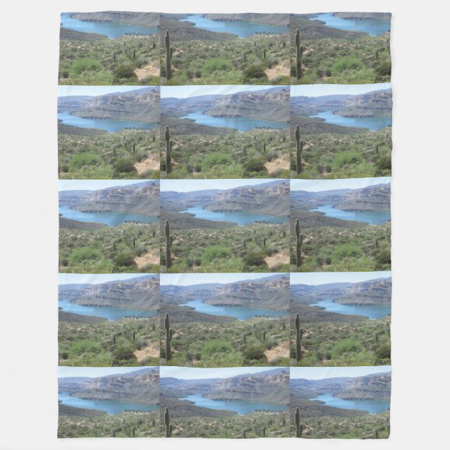 Apache Lake View Fleece Blanket (Front)