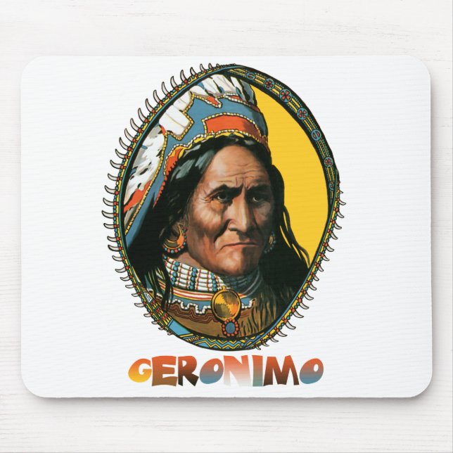 Apache leader Geronimo Mouse Pad (Front)