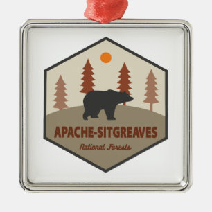 Apache-Sitgreaves National Forests Arizona Bear Metal Tree Decoration