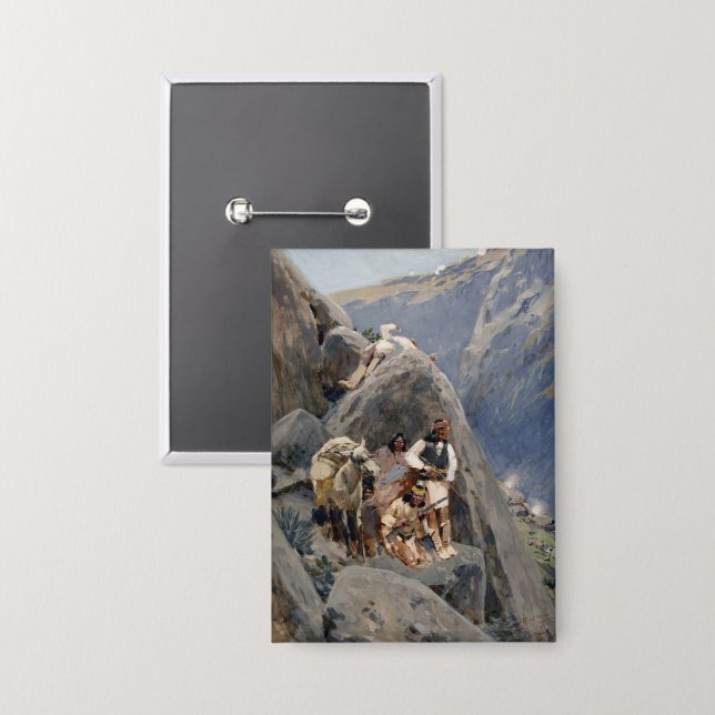 Apache Warriors: Ambush on American Cavalry (Front/Back)