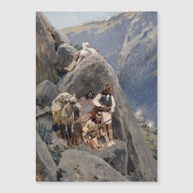 Apache Warriors: Ambush on American Cavalry (Front)