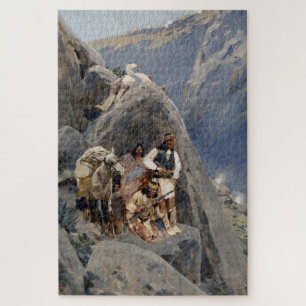 Apache Warriors: Ambush on American Cavalry Jigsaw Puzzle