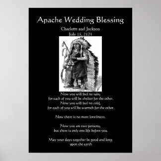 Apache Wedding Blessing Dakota-Sioux Cheif Poster