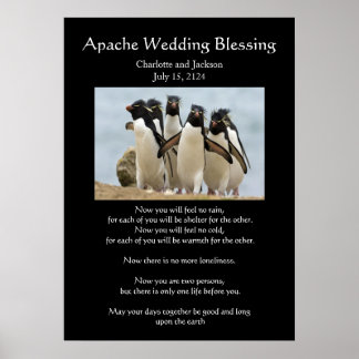 Apache Wedding Blessing Penguins Poster