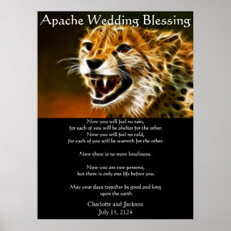 Apache Wedding Blessing Poster