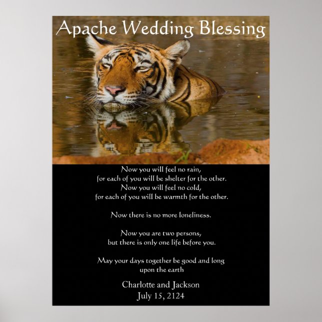 Apache Wedding Blessing Tiger Poster (Front)