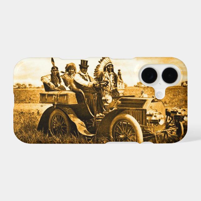 APACHES AND GERONIMO DRIVING A MOTOR CAR (Back (Horizontal))
